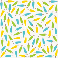 random colorful umbrella pattern design vector