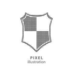 Shield - pixel illustration.