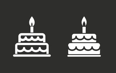 Cake - vector icon.