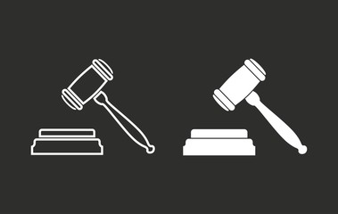 Hammer - vector icon.