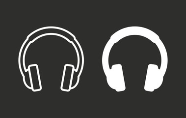 Headphone - vector icon.