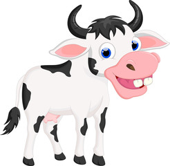 cute cartoon cow for you design