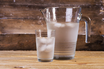 Mineral water in a glass