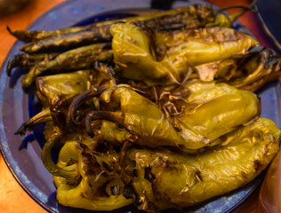 Grilled Hot Peppers