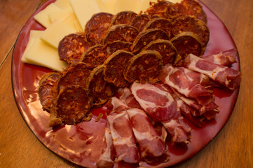 Pepperoni Prosciutto Cheese Plate