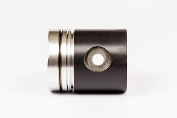auto piston parts white background isolated