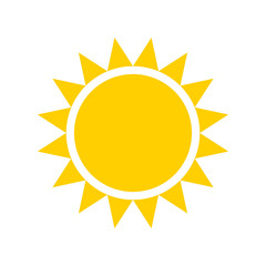 yellow sun icon - 114244345