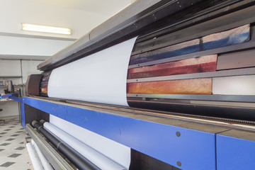 professional printing machine in printing house
