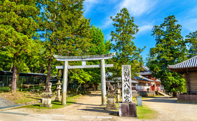 Tamukeyama Hachimangu Shrine in Nara, Japan