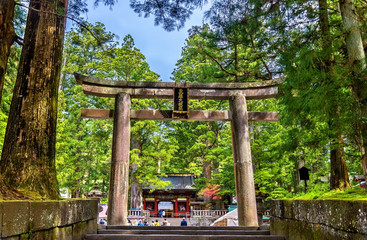 Naklejka premium Gate of Toshogu shrine in Nikko