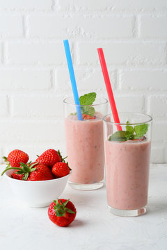 fresh summer smoothie with berry
