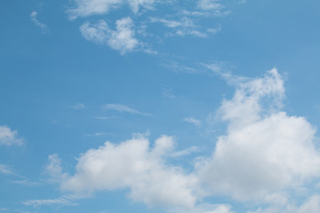 cloudy  with sun shines blue sky
