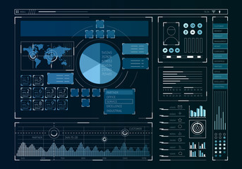 Obraz premium Human user display . Mixed media