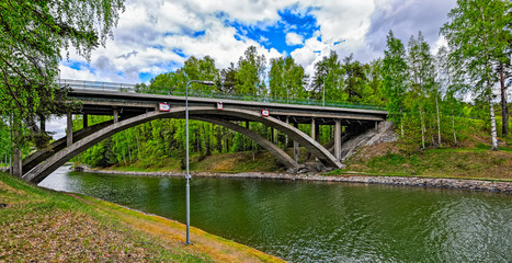 Fototapeta premium Bridge over Vaaksy canal