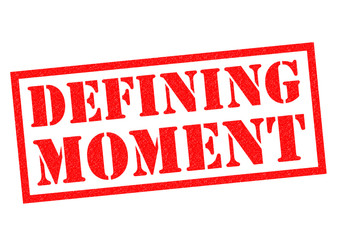 DEFINING MOMENT Rubber Stamp