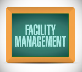 facility management chalkboard sign