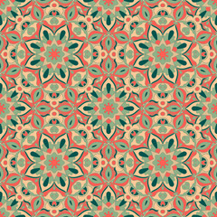 Seamless pattern. Decorative pattern in beautiful colors. Vector background