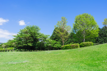 Open space of the Yamanaka Castle ruin Park