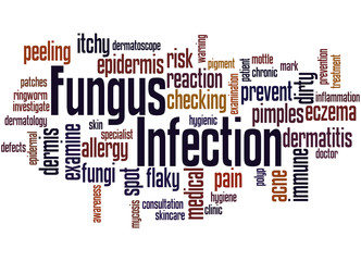 Fungus Infection, word cloud concept 7