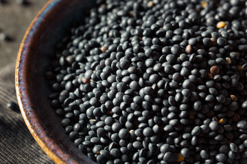 Raw Organic Black Lentils