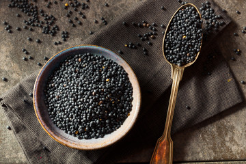 Raw Organic Black Lentils