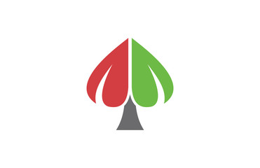 ace leaf icon logo