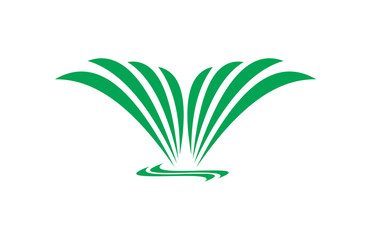 grass vector logo