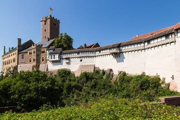 Fototapeta na wymiar Wartburg Castle, Germany. Outside view