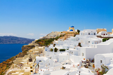 Fototapeta premium Oia and Aegan sea, Greece