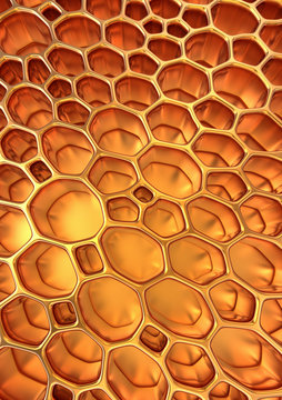 Voronoi orange background