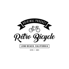 Typographic Bicycle Label Design and Logo