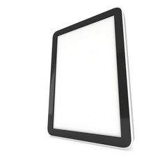 Tablet pc computer with blank screen.