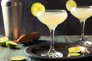 Crédence de cuisine en verre imprimé Cocktail Classic Lime Daiquiri Cocktail