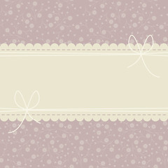 Stylish lace frame with cute flowers and petals on pink backgrou