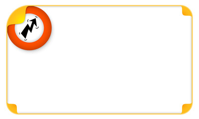 Color frame for your text and a flash