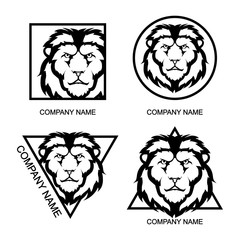 set of  Lion logo