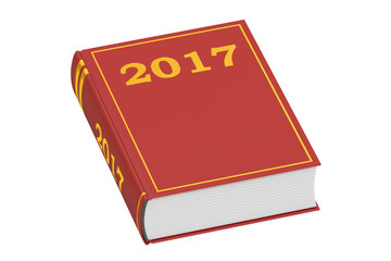 Book 2017 concept, 3D rendering