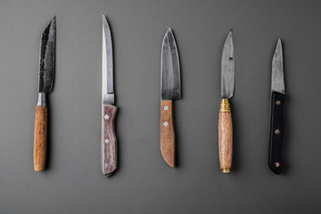 Collection of rustic knives