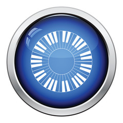 Piano circle keyboard icon