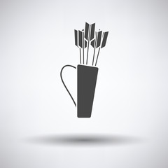 Quiver with arrows icon