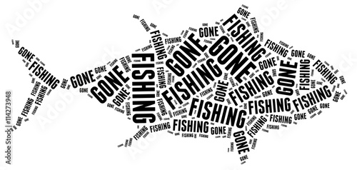 Download "gone fishing fish angling icon sign symbol text ...