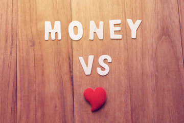 Money vs love