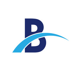 Obraz premium initial letter swoosh