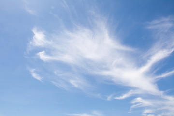 blue sky bright with white cloud background