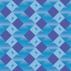 Geometric pattern with blue decorations velvet effect
