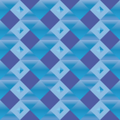 Geometric pattern with blue decorations velvet effect
