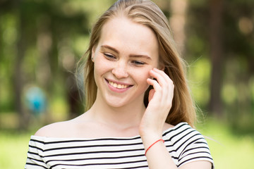 Woman smiling with perfect smile