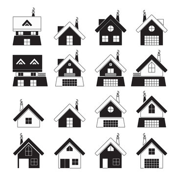 home or house icons