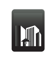 Buildings offices real estate logo