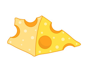 cheese isolated illustration
